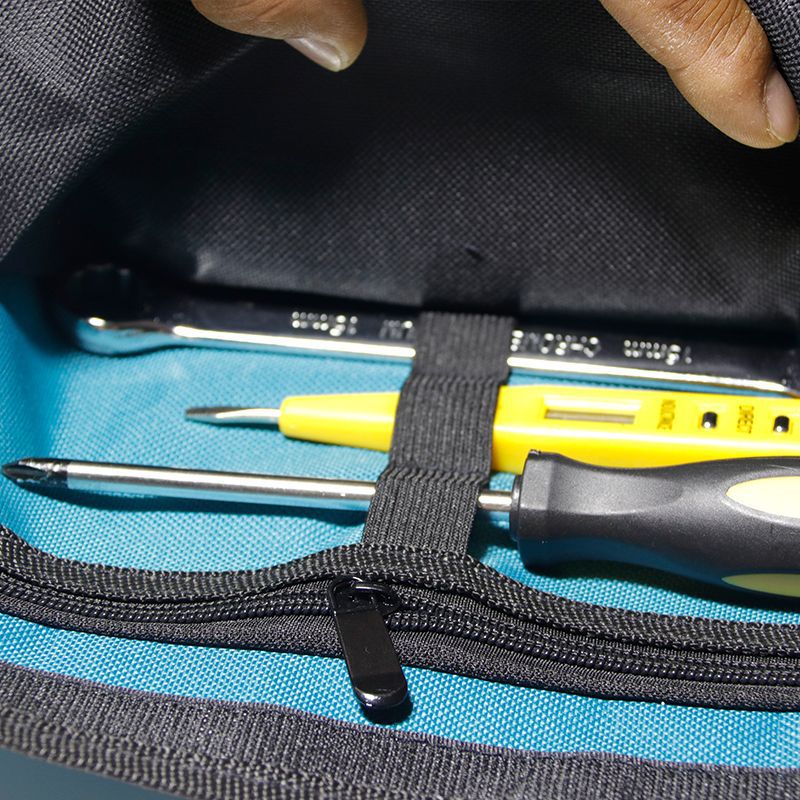 Conjunto completo al por mayor multi-funcional de tela Oxford gran kit de reparación electricista bolsa de hardware portátil Kit de carrete portátil