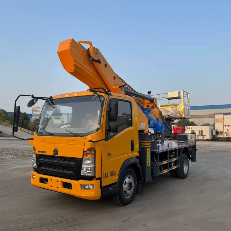 Прямые продажи завода SINOTRUK голубой марки 13-36м подъемник для работ на высоте, установка и обслуживание уличного освещения, подъемный транспорт
