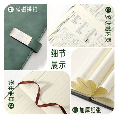 Custom Simple and Fresh A5 Notebook Set, Thick B5 Notepad, Wholesale Business Gift Box, Journal Notebook
