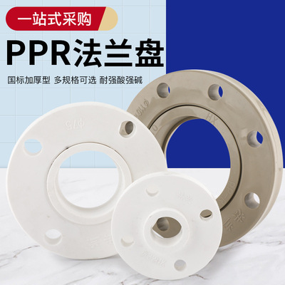 PPR法兰盘法兰头分体式全塑法兰热熔承插活套法兰一体法兰PPR法兰|ms