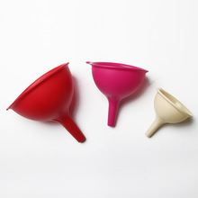 现货硅胶漏斗三件套倒油宽口酒漏油漏厨房家用打酒器小漏斗批发