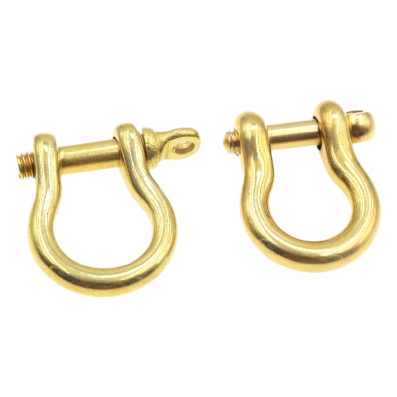 メーカー現物純銅馬蹄バックル真鍮財布バックル日版精緻馬蹄バックル革具バッグu型バックル