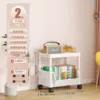 Enlarged + [Under the table storage] 2 layers with cover + wheels + hooks ✦✦