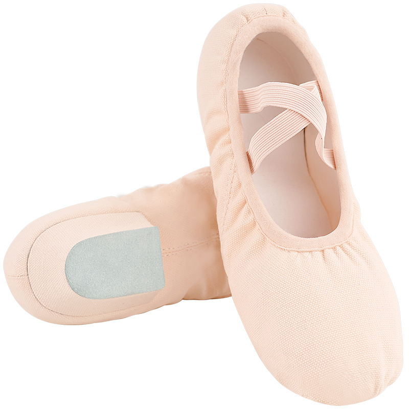 Zapatos de baile femenino Zapatos de baile cuadrados con zapatos de profesor danza de nacionalidad con lona de adultos zapatos de baile de fondo suave