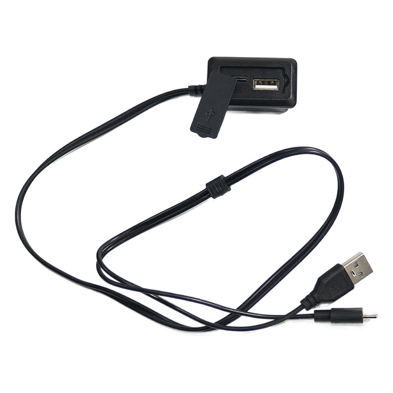 Luggage accessories backpack buckle USB shell external USB adapter charging data hole headset extension cord adapter