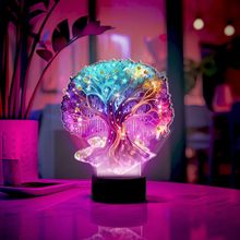 跨境热销钻石画灯饰摆件3d小夜灯灯牌触控开关氛围灯diy手工摆饰