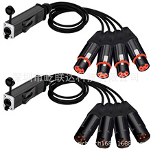 3Pins XLR Male/Female Connector Cable Audio Adapter Signal