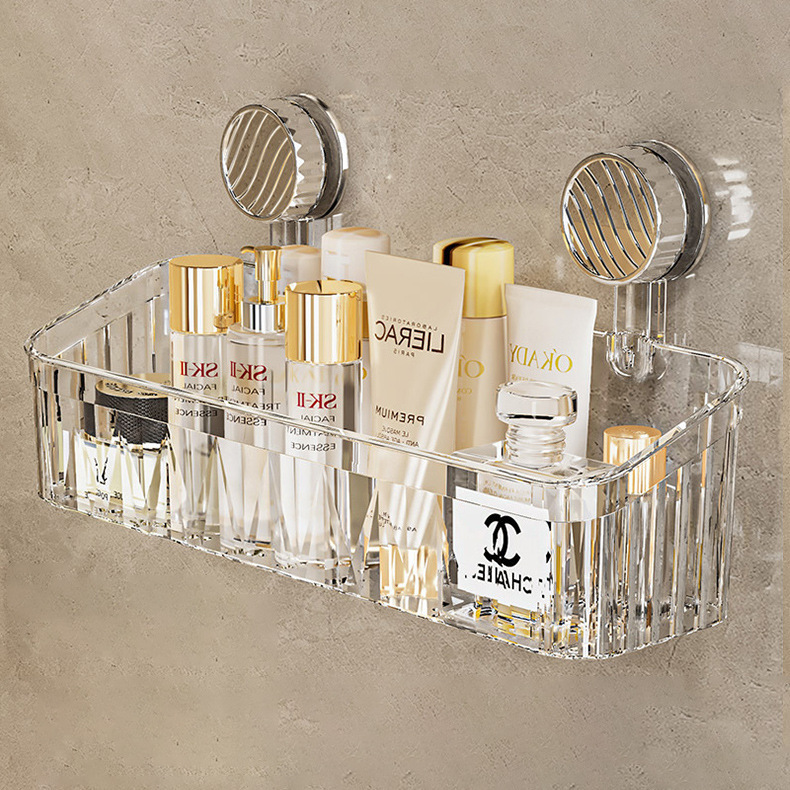 Bathroom Storage Rack Toilet Bathroom Wall-Mounted Wall Storage Rack Hand Wash Basin Punch-Free Shelf Accessible Luxury