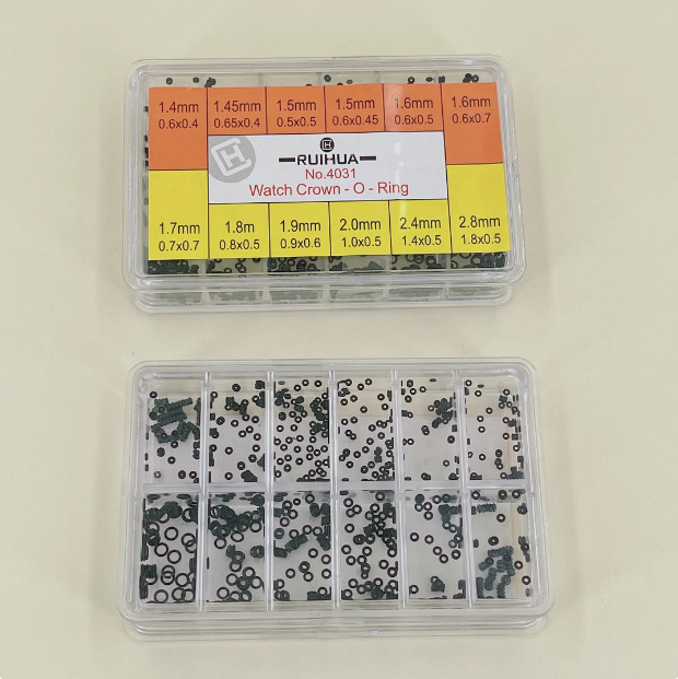 把头把的防水圈弹力密封圈 手表修表配件工具多尺寸 I令O令oring
