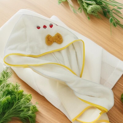 2022新款蝴蝶结干发帽加厚可爱高档加大速干网红浴帽擦头发干发巾|ms