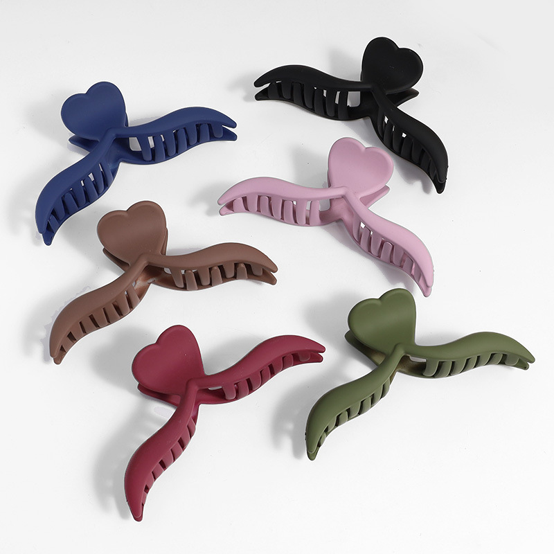 Amazon Venta caliente Frosted clip grande geométrica trasera horquilla elegante temperamento tiburón clip de alto grado tocado