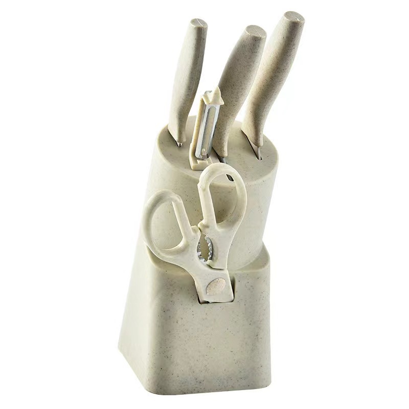 밀짚 베이지 6 피스 세트