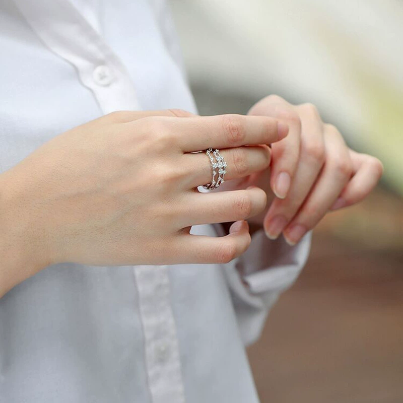 Brand universal wedding ring, high-quality style, simple and elegant design, internet celebrity