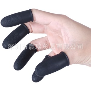 SUZUKI SUZUKI Non-slip Wear-resistant Finger Cots Black Thickeneded Anti-static Reusable Finger Cots 100 Pieces/box
