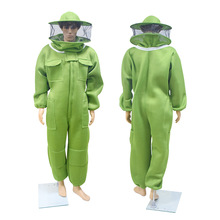 绿色3D透气网眼蜜蜂防护服防蜂服全套连体蜂衣专用防蜜蜂衣服防护