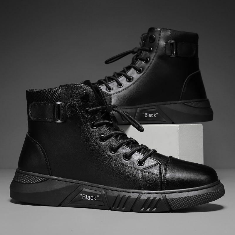 Men's Shoes 2022 Autumn New High-top Martins Trendy All-match Shoes Men's Lightweight Soft Sole Sports Casual Shoes