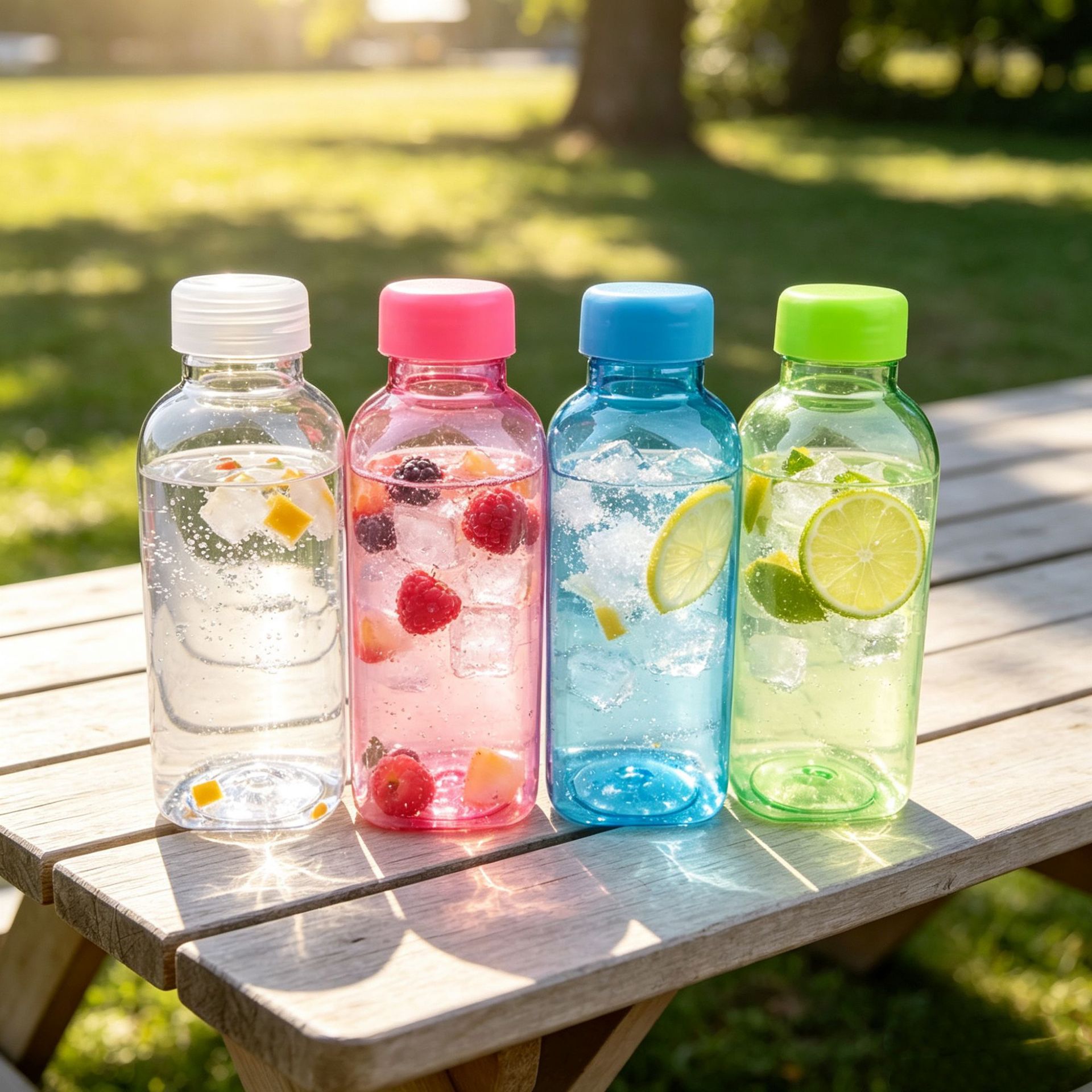 Botella Cuadrada de Plástico para Jugo de Plástico AS a Prueba de Fugas