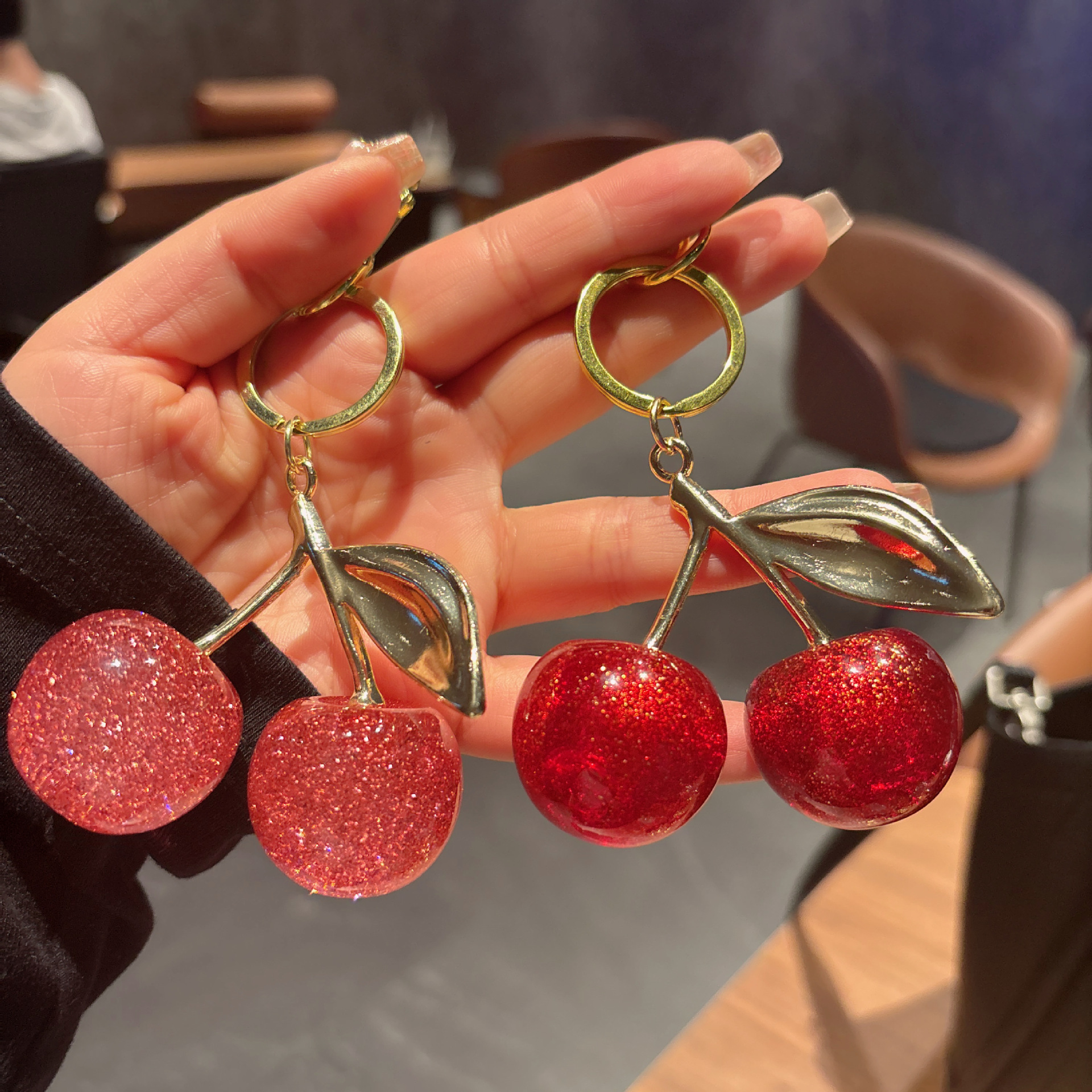 64g Weight Bag Pendant, Keychain Classification 1 Piece Quantity Casual, Street Occasion Resin Material Fruit Pattern Unisex Gender Cute Style 1 Piece Cute Fruit Resin Unisex Bag Pendant Keychain 2
