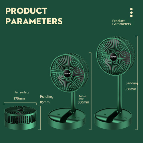 Manufacturer direct sales foldable extendable fan household bedroom office mini electric fan USB charging small fan 