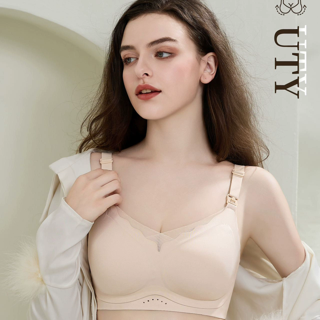 Беспроводной Бюстгальтер для кормления пуш-ап с открытой пряжкой нижнее Белье для беременных женщин для кормления грудью бюстгальтер для кормления тонкий