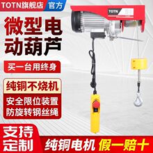 纯铜电动葫芦220V家用小型微型吊机0.5/吨卷扬提升机电动绞盘批发