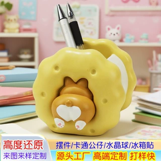 树脂工艺品摆件定制新品树脂摆件笔筒手工艺品 跨境爆款家居用品