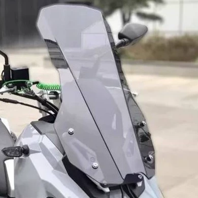 Motorcycle front windshield: Straight Wind and Rain Shield