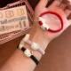Sanrio Pair Dress Resin kt Hair Ring Hello Kitty Small Rubber Tendon Couples Students Tie Hair Rubber Tendon Hair Accessories