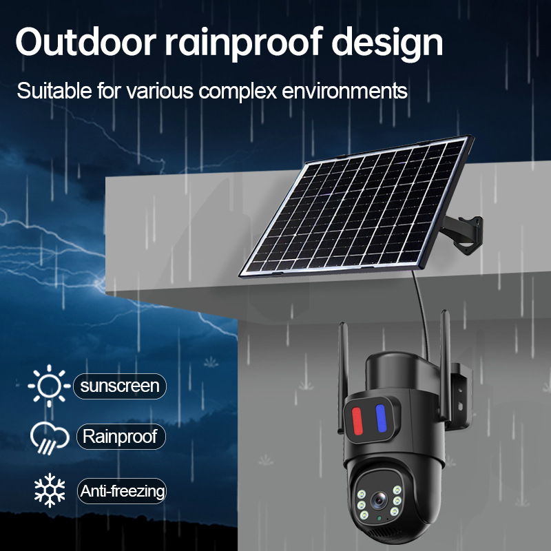 Mayorista monitor de máquina de pelota inalámbrico WIFI cámara al aire libre 4G de visión nocturna a color de alta definición monitoreo solar