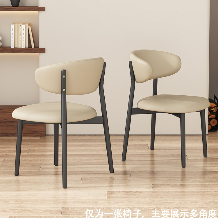 【업그레이드 고양이 발톱 가죽】 블랙 프레임 + 미색 가죽