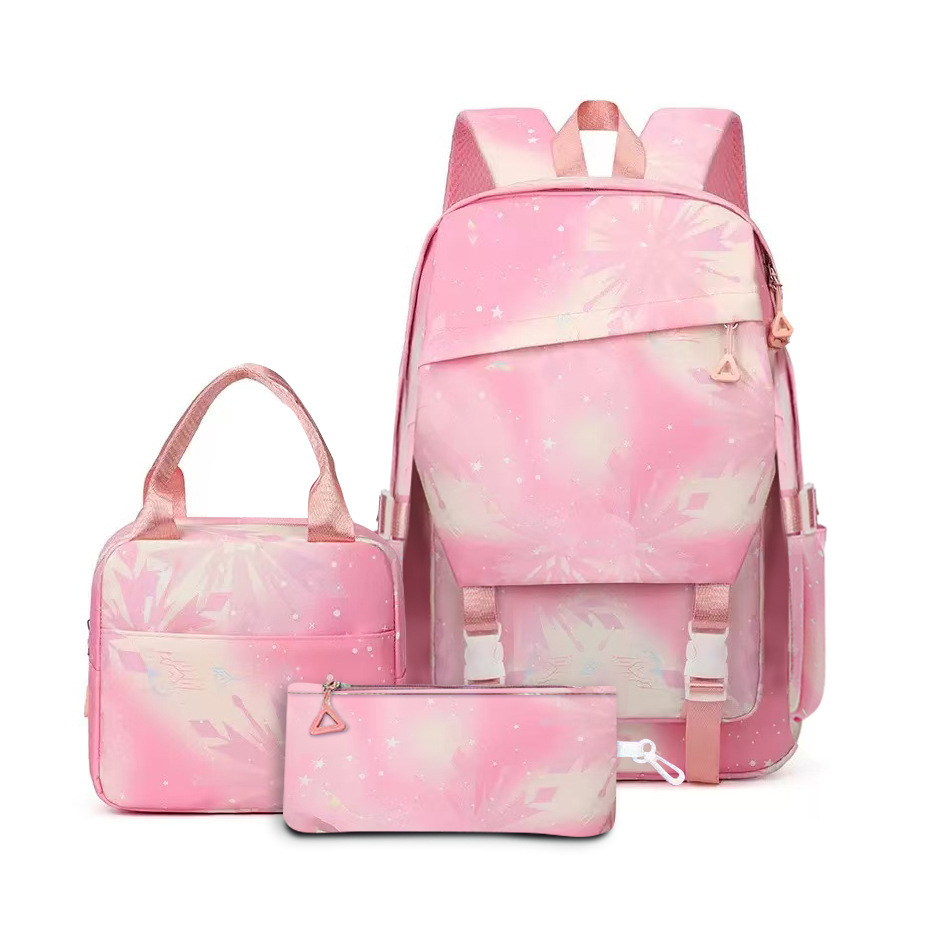 Mochila escolar para estudiantes al por mayor transfronteriza de gran capacidad mochila para niños impresión ocio mochila al aire libre bolsa de almuerzo bolsa de lápices