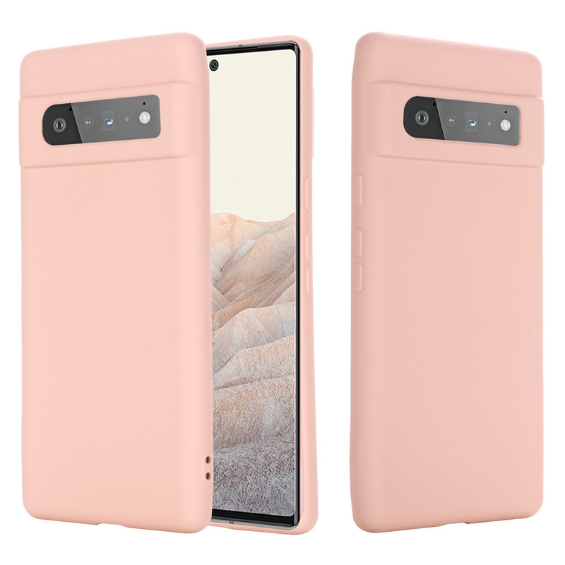 For Pixel6 Liquid Silicone Case 4A-5G/5 XL Google Pixel 4 Fluff Phone Case Pixel 5