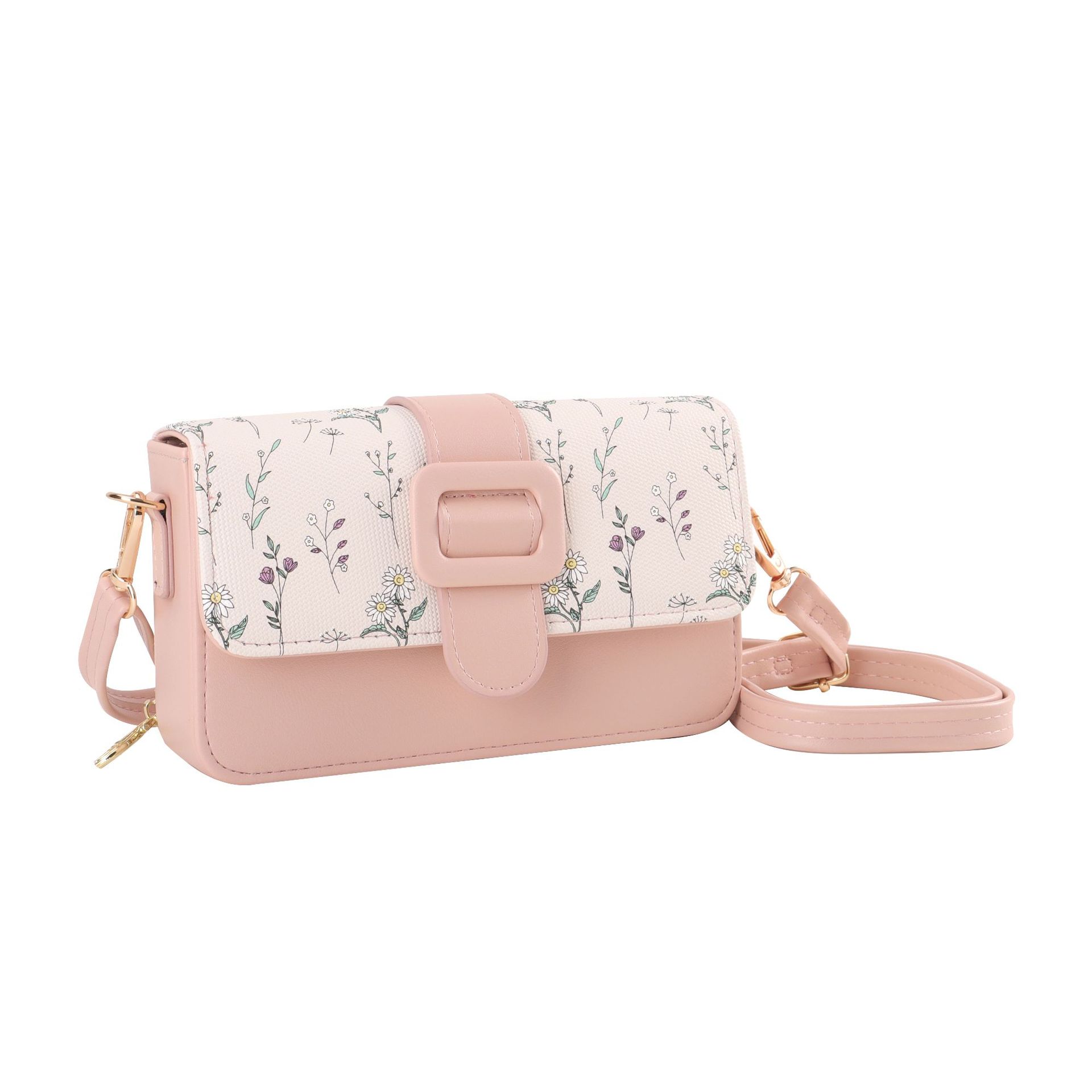 Bolso de Teléfono Cuadrado Pequeño para Mujer, Estilo Nuevo Transfronterizo, de Cuero PU, Monedero de Moda para Damas, Bolso de Hombro, Bolso Cruzado para Mujer