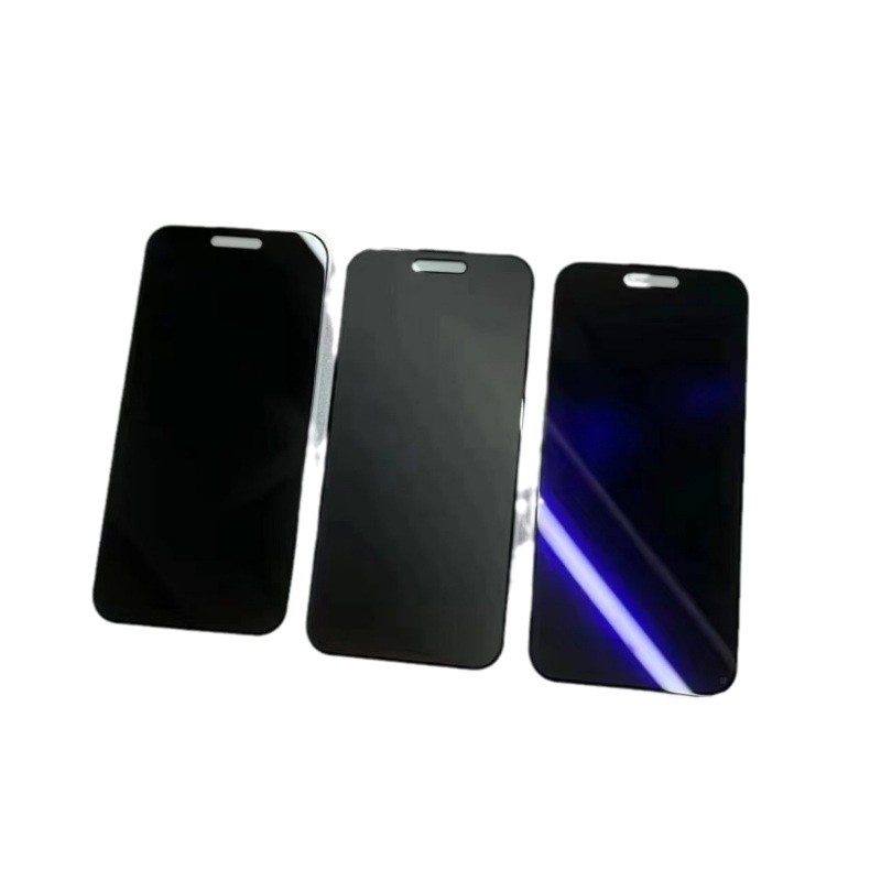 Aplicable a iPhone 16 ProMax película de endurecimiento anti-peep, Apple 360 ° película de protección contra la luz violeta esmerilada de alta definición