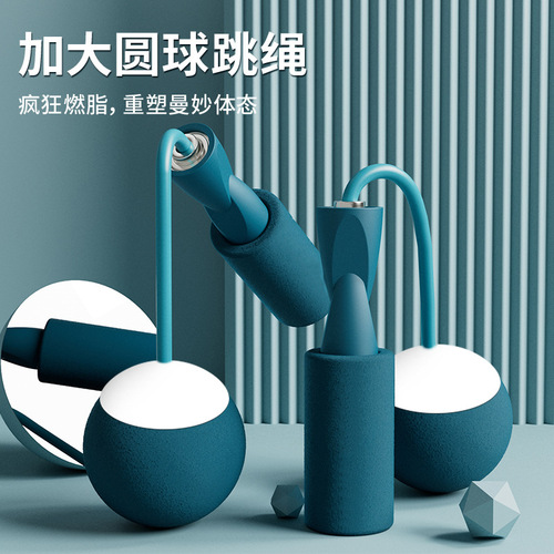 Zhijia skipping rope for adults, dual-purpose load-bearing bearing, ropeless rope skipping device, indoor sports silent big ball skipping rope wholesale
