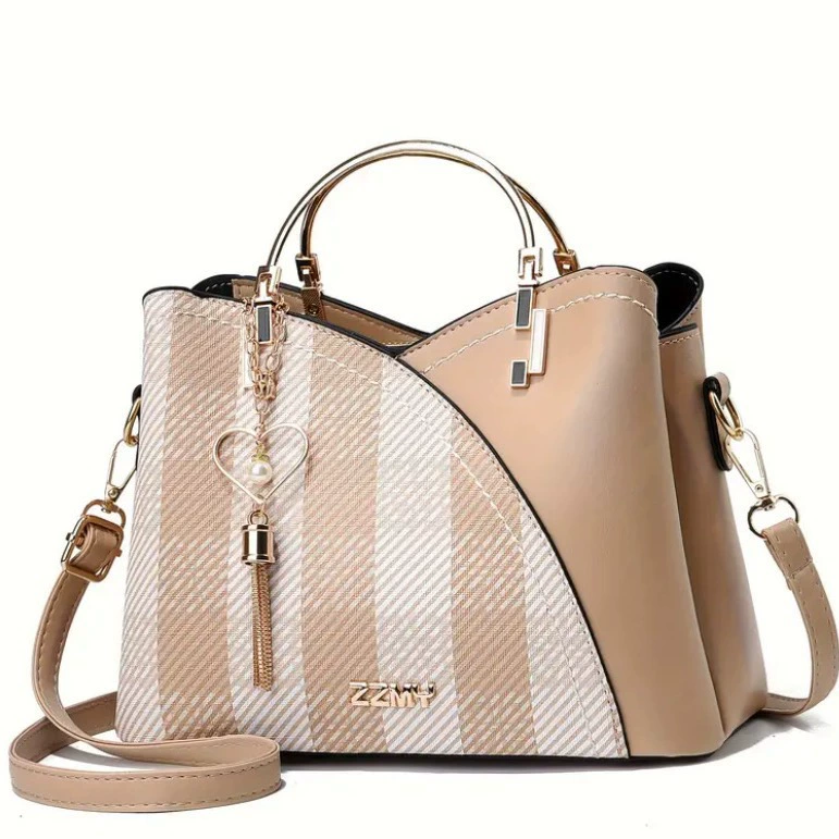 Capacious retro fashionable universal bag, high-end