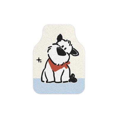 Avtomobil döşəmə paspasları — puppy silk loop floor mats for