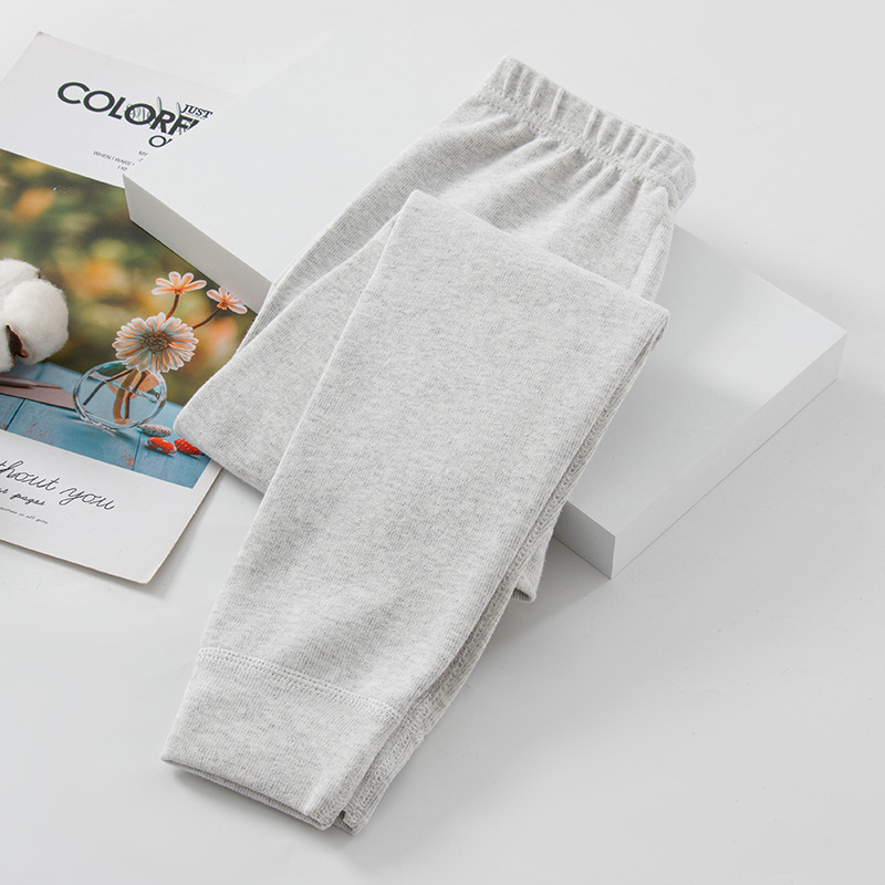 Ding-Shu Rong Colored Cotton Pants) Solid Gray