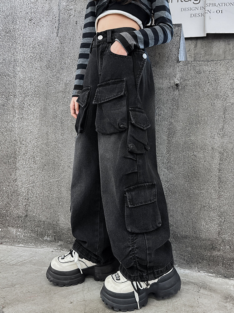 2409 Heavy Industry Retro Denim Overalls Retro Blue New Children's Verschiedenes Europäische und amerikanische Jeans_voghion.com