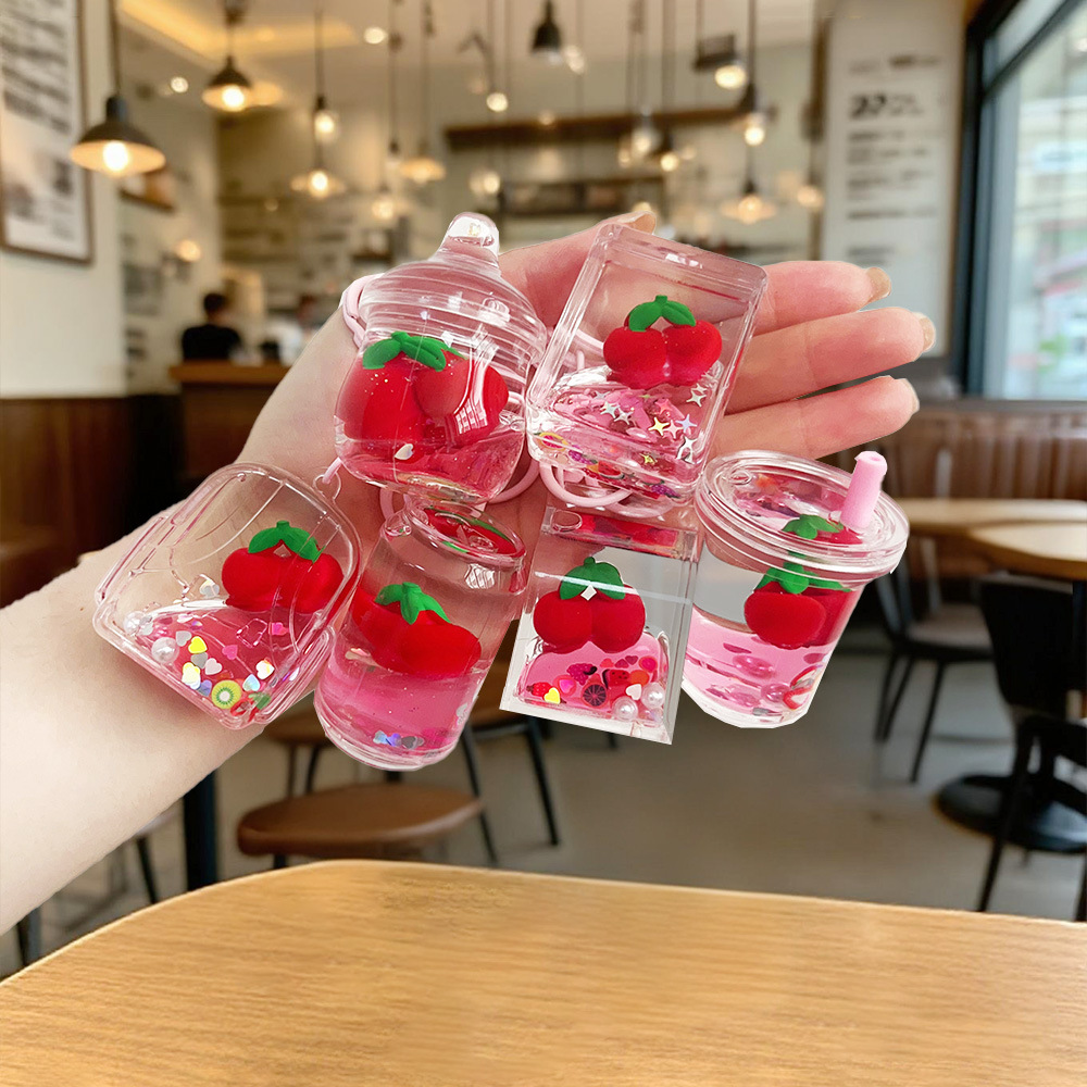 Cartoon Dream Bear Girl Keychain leche rosa muñeca adorable bolso de pareja colgante pequeño regalo al por mayor