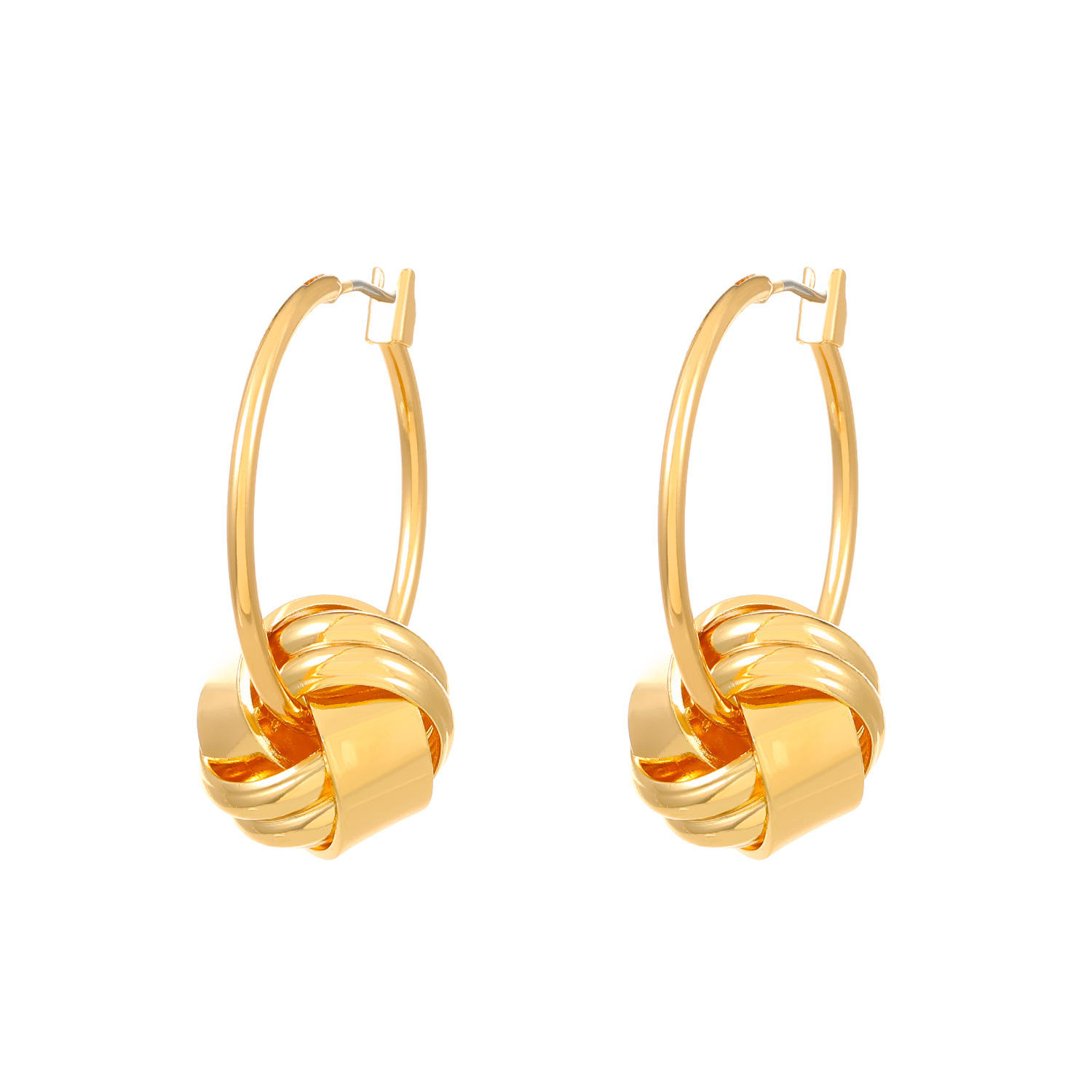 Moda europea y americana exagerada creativa todo partido torcido personalidad aleación Stud pendientes de las mujeres geométricas retro Hong Kong estilo pendientes