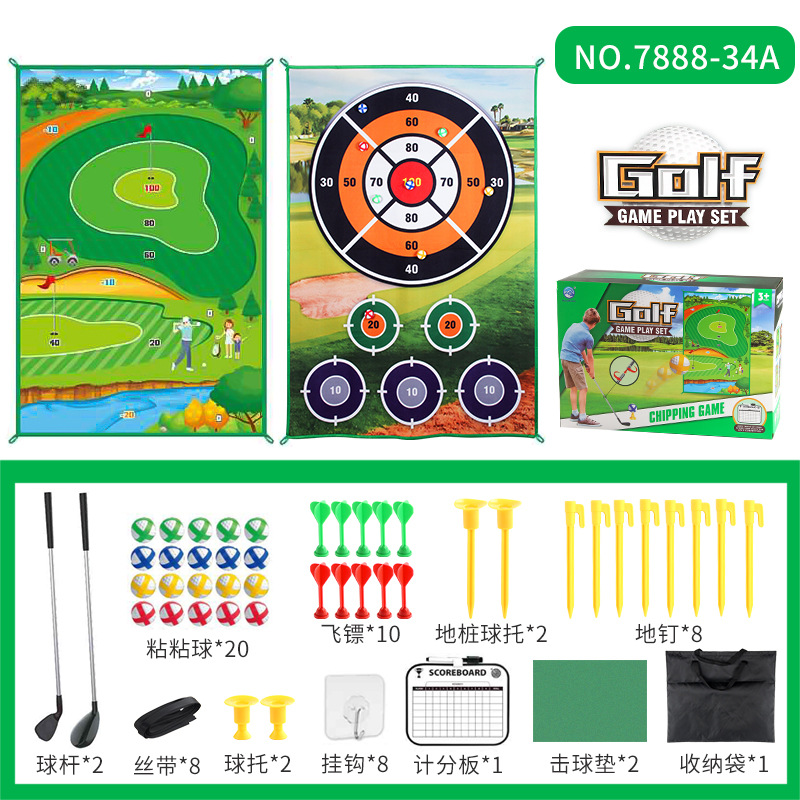 Fabricante de origen 40 juegos de alfombrillas de golf, práctica de objetivos para interiores y exteriores, juguetes deportivos de golf de ocio