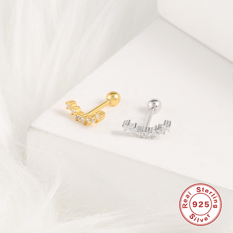 1g Weight 925 Sterling Silver Ear Needle Material Drop Earrings, Ear Studs Classification 1 Piece Quantity Holiday, Daily Occasion 925 Sterling Silver Material Geometric Pattern All Seasons Season Unisex Gender Simple Style, IG Style Style 1 Piece 925 Sterling Silver 925 Sterling Silver Earrings Geometric Drop Earrings Ear Studs 32