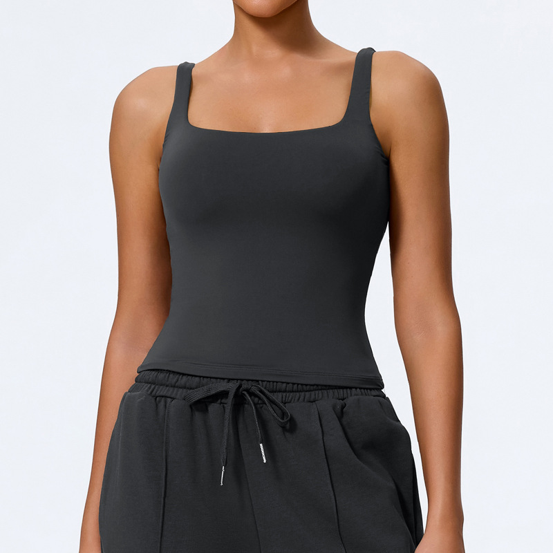 Xijia Europa y los Estados Unidos chalecos de yoga ajustados de secado rápido ropa de fitness exterior con ropa interior deportiva de espalda hermosa 307 image 12