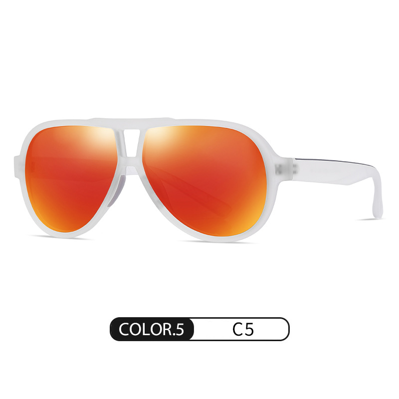 Gafas de sol de venta caliente de comercio exterior transfronterizo S11110 Tendencia de la moda europea y americana Gafas de sol polarizadas de tiro callejero TR Gafas de sol pintadas