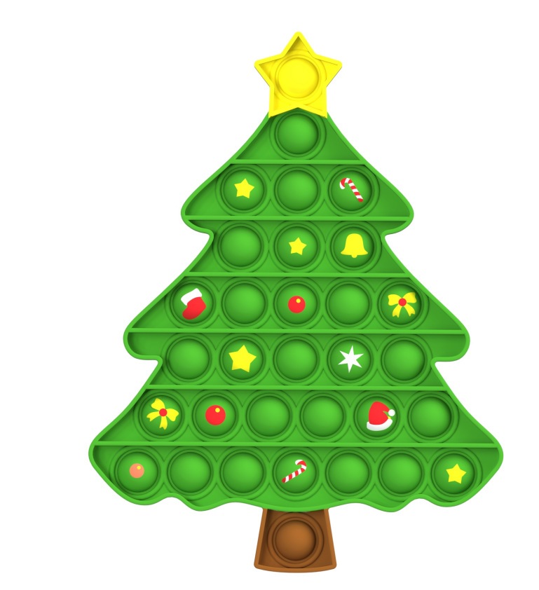 Christmas tree (yellow green brown) does not include printing
