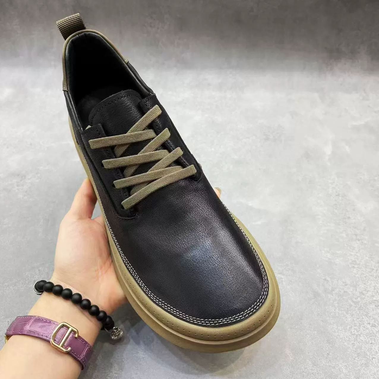 Мужская обувь 2025 новая повседневная обувь весной мужская кожаная обувь дикая модная обувь