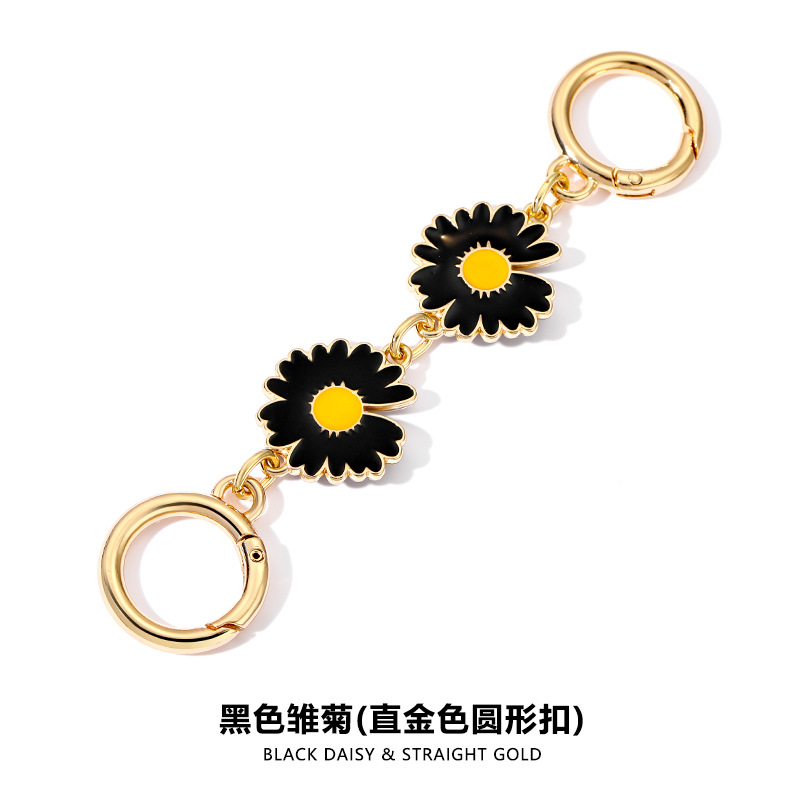 H- 7.75kg 블랙 데이지 스트레이트 골드 스프링 후프 체인 13.5CM