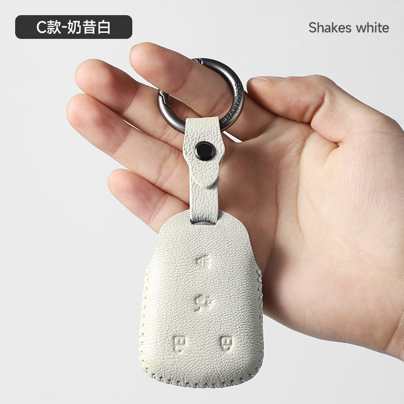 C타입 - 가죽버클 [밀크셰이크 화이트]