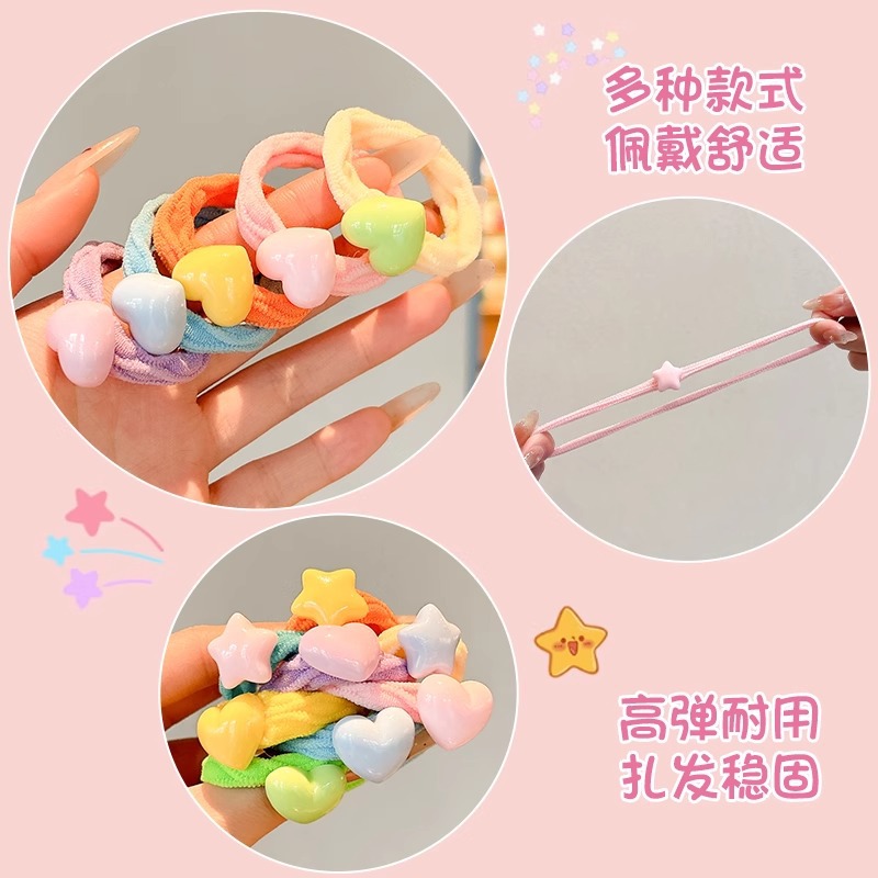 Niños de cabello de dopamina niñas bebés no lastiman anillo de cabello de alta elasticidad y duradera banda de goma cabello toque de cabello